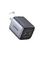 UGREEN Nexode 45W USB C Charger Block, GaN PPS Dual Port USB C Fast Charger Super Fast Charge 2.0 Wall Plug Compatible with Galaxy S25 S24 Ultra S23 A54, iPad, iPhone16, Pixel 9, Black