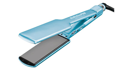 BaBylissPRO Nano Titanium & Ceramic Ultra-Slim Hair Straightener, Extra-Long Dual Voltage Flat Iron with Floating Plates