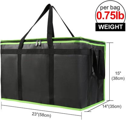 Purilite Select™ Insulated Food Delivery Bag – Extra Large Thermal Carrier for Hot &amp; Cold Food Transport