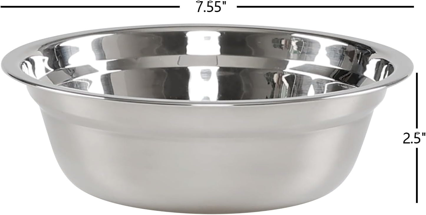 Minekkyes Stainless Steel Mixing Bowl Set of 4, Small Metal Nesting Bowls for Mixing, Serving, Cooking, Baking
