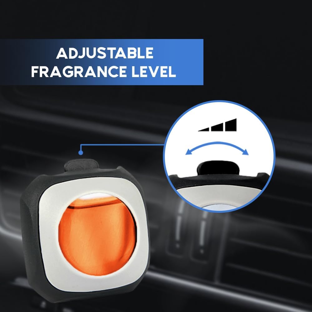 Air Jungles New Car Scent Car Air Freshener Clip, 6 Car Freshener Vent Clips, 4ml Each, Long Lasting Air Freshener for Car, Up to 180 Days Car Refresher Odor Eliminator