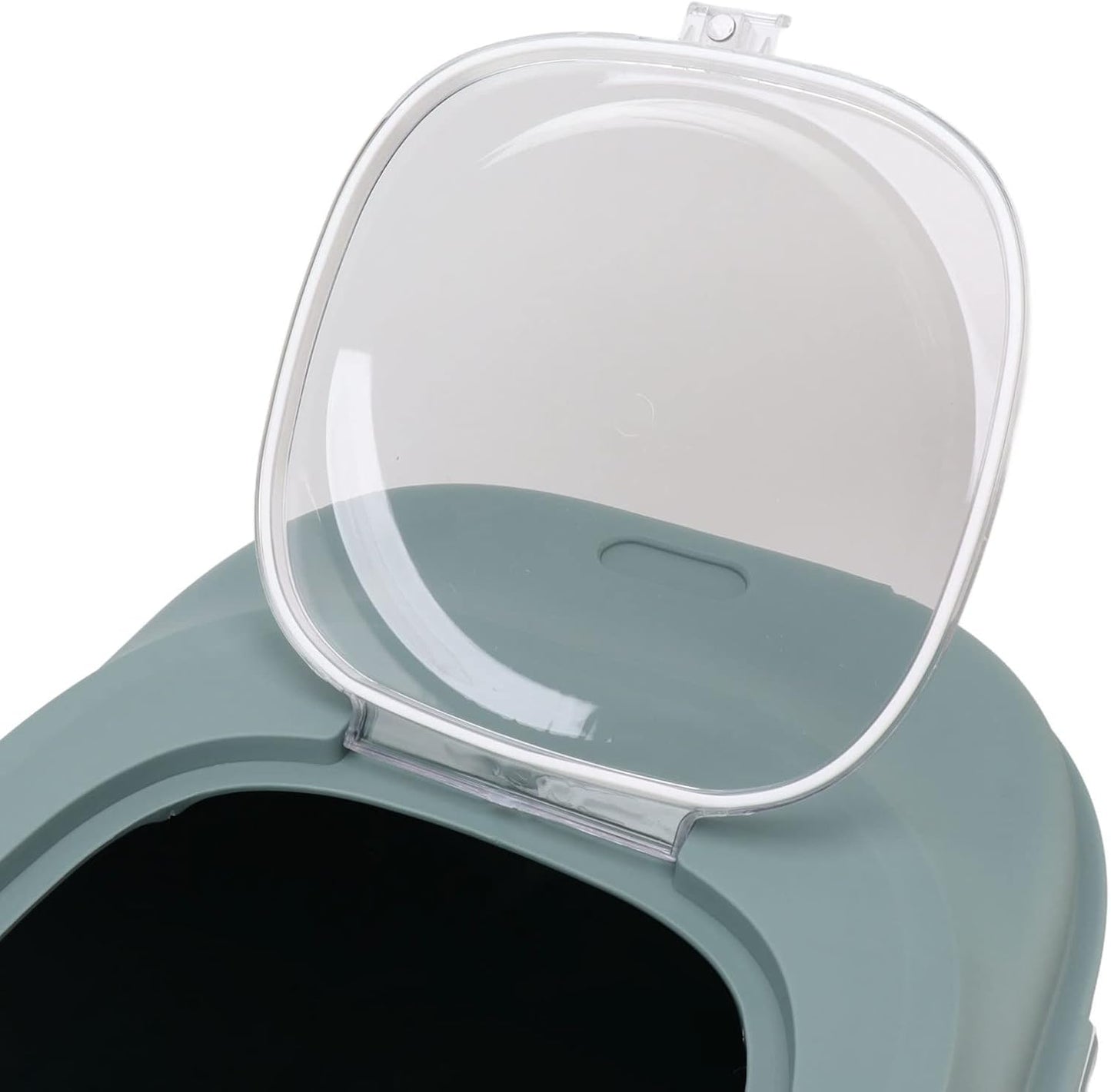Collapsible Rice Food Container with Measuring Cup and Locking Lid for Pantry Organization 110lb Plastic 1 Unit (Green)