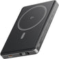 CHCCUL PD 20W Power Bank, Ultra-Slim 10,000mAh Magnetic PowerBank Qi2 Certified 15W Fast Charging Wireless Battery Pack Portable Charger with 20W USB-C for iPhone 16/15/14/13/12 Series (Titanium)