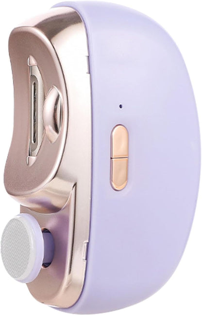 Automatic Nail Clipper - LED Light Fingernail Trimmer | USB Rechargeable Fingernail Cutter And File 2-In-1, Electric Nail Clippers, Low Noise Safety Fingernail Trimmer