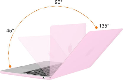 MOSISO Compatible with MacBook Air 13 inch Case 2025 2024 2023 2022 M4 A3240 M3 A3113 M2 A2681, Plastic Hard Shell&Keyboard Cover&Screen Film&Pouch for MacBook Air 13.6 inch Case, Crystal Clear