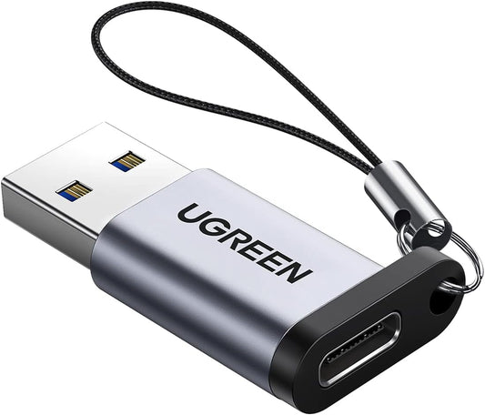 UGREEN USB C Adapter USB 3.0 A Male to Type C Female Converter Connector Fast Charge, 5Gbps Sync, Audio, Compatible for iPhone 11, Galaxy S23 S22 S9 S8 Plus A70 A50 A20e, Google Pixel 4 3a X, P30 Pro