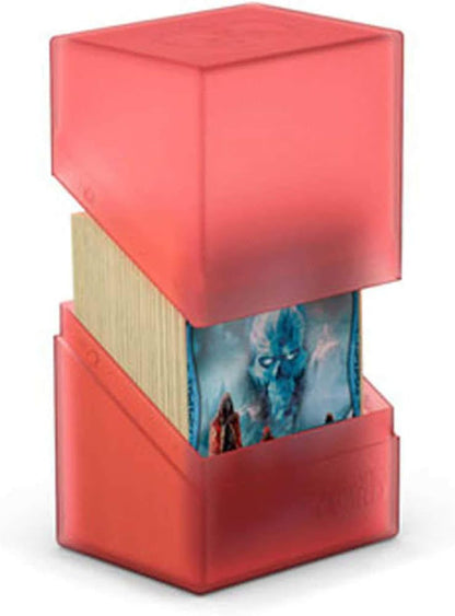 Ultimate Guard Boulder 100+ Classic, Deck Case for 100 Double-Sleeved TCG Cards, Onyx, Secure & Durable Storage for Trading Card Games, Soft-Touch Finish