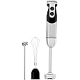 MEGAWISE new Hand Blender Series Only one Hand Blender,no attachments,12-Speed,Includes Powerful Blender Stick- Easy to Clean and Perfect for Smoothies, and More (Black)
