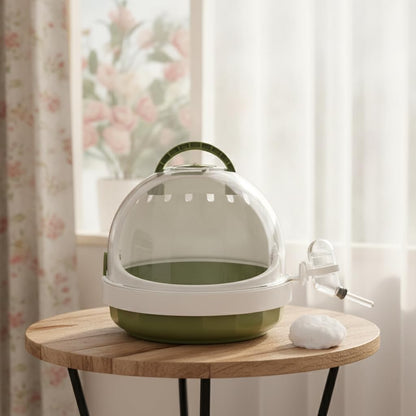 Bird Carrier Pet Carrier Portable Bird Cage for Parakeet Panoramic View, Small Bird Travel Carrier, Style to 3
