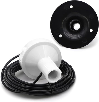 NEWASHAN Marine GPS Antenna External Compatible with Garmin GPSMAP GDU GNC NavTalk Pilot StreetPilot AIS Ship Navigation Receiver Fishfinder Sounder+8M Cable TNC Connector+BNC Adapter+Base