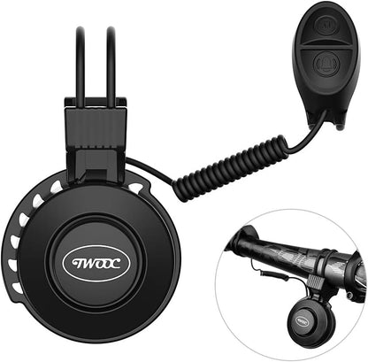 Lixada Electric Bike Bell 120db Mini Electric Bicycle Horn Cycling Bell USB Rechargeable & Waterproof, Loud & Lightweight with 4 Sound Modes Ring for Mountain Bike, Road Bike, BMX, MTB