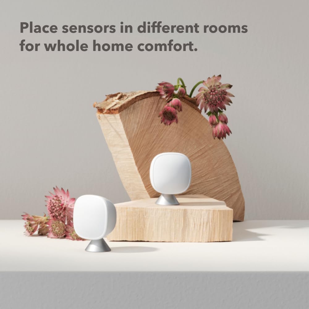 ecobee Smart Sensor 2 Pack - Comfort, Security, Energy Savings - Smart Home - Compatible with ecobee Thermostats