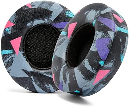 WC Extra Thick Replacement Earpads for Beats Solo 2 & 3 by Wicked Cushions - Ear Pads for Beats Solo 2 & 3 Wireless ON-Ear Headphones - Soft Leather, Luxury Memory Foam, Strong Adhesive | White
