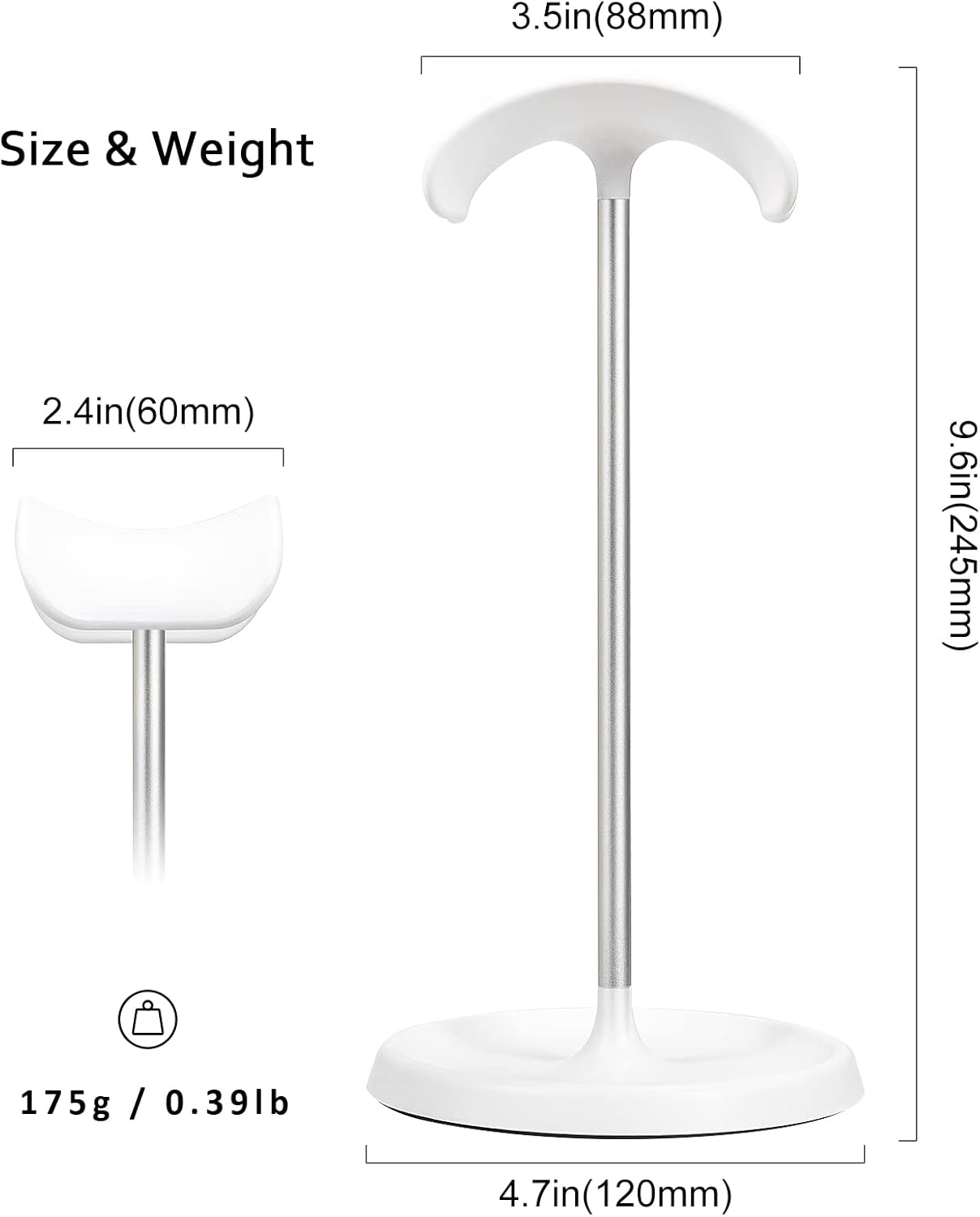 Purilite Select Headphone Stand with Storage Base