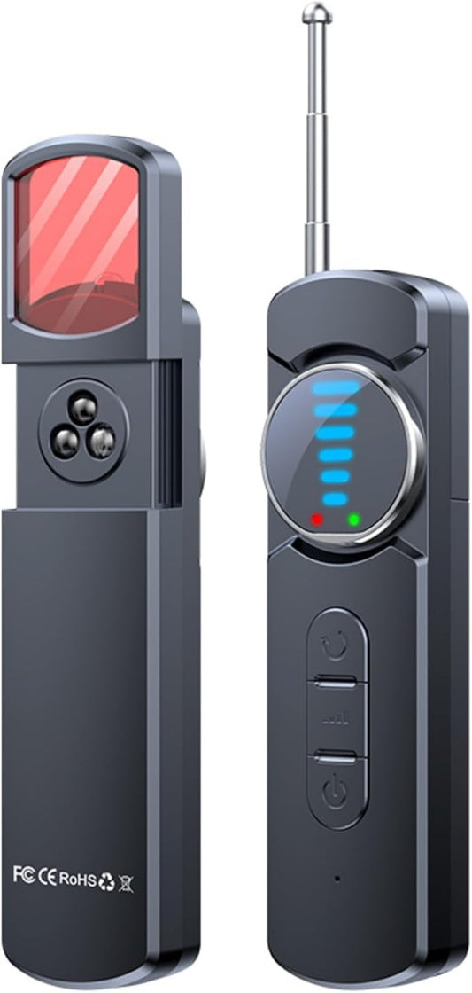 Hidden Camera Detector, Signal Scanner – Anti-Spy Device for Privacy Protection, Car GPS Tracker/RF Signal/Bug Sweeper/Hidden Devices/Listening Device Detector for Hotels Car Office Home Travel