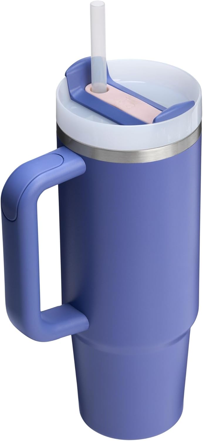Stanley Quencher H2.0 Tumbler with Handle and Straw 30 oz | Flowstate 3-Position Lid | Cup Holder Compatible for Travel | Insulated Stainless Steel Cup | BPA-Free | Exclusive Lupine
