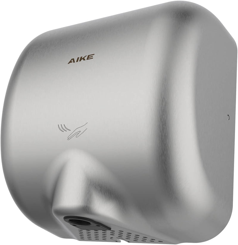 AIKE Surface Mounted High Speed Commercial Hand Dryer CUL Approved 120V 1500W, Brushed Stainless Steel Finish Model AK2800B