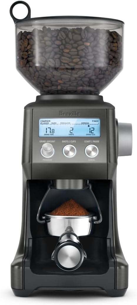 Breville BCG820BSS Smart Grinder Pro Coffee Bean Grinder, Brushed Stainless Steel