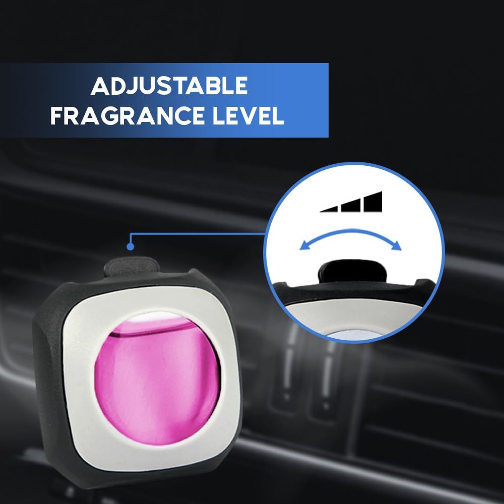 Air Jungles New Car Scent Car Air Freshener Clip, 6 Car Freshener Vent Clips, 4ml Each, Long Lasting Air Freshener for Car, Up to 180 Days Car Refresher Odor Eliminator