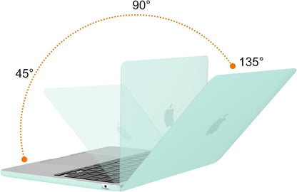 MOSISO Compatible with MacBook Air 13 inch Case 2025 2024 2023 2022 M4 A3240 M3 A3113 M2 A2681, Plastic Hard Shell&Keyboard Cover&Screen Film&Pouch for MacBook Air 13.6 inch Case, Crystal Clear