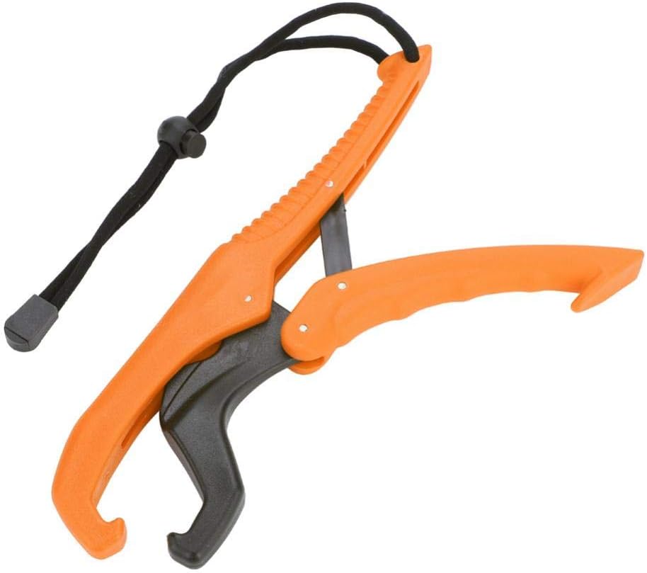 ABS Plastic Floating Fish Grip Zinc Alloy Fish Lip Gripper with Wrist Strip for Catching Fish No Hurt Auxiliary
