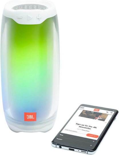 JBL Pulse 4 Portable Waterproof Wireless Bluetooth Speaker with 360 Sound, Light Show and up to 12 Hours of Battery Life - Black