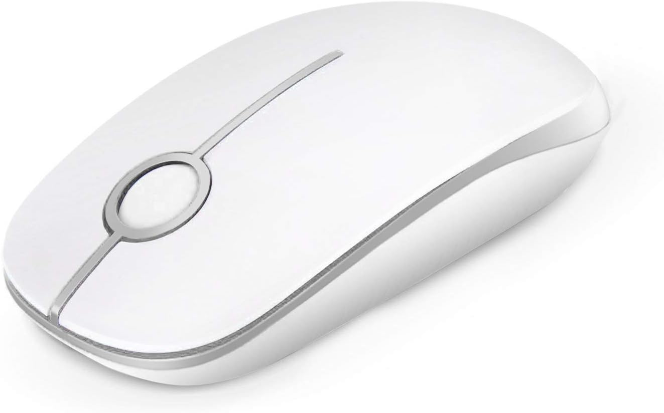 Wireless Mouse, Vssoplor 2.4G Slim Portable Computer Mice with Nano Receiver for Notebook, PC, Laptop, Computer (Sapphire Blue)