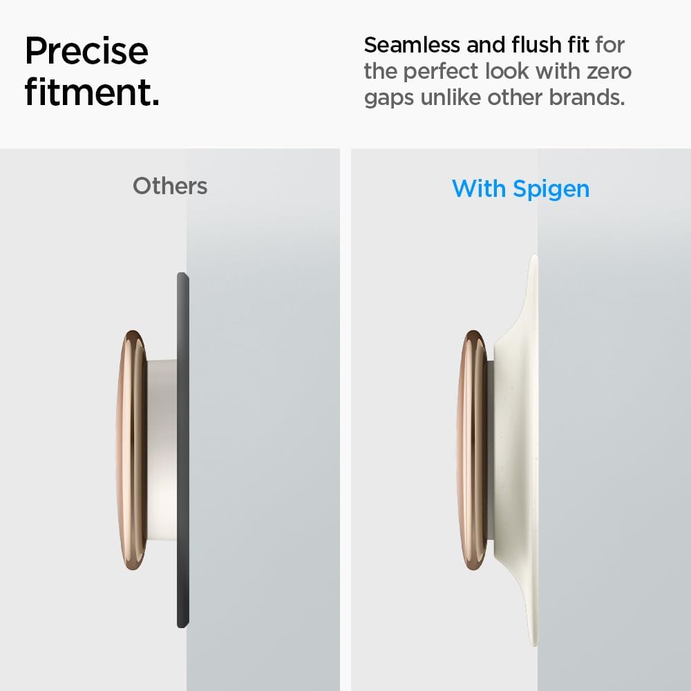 Spigen Wall Plate Designed for New Google Nest Learning Thermostat 4th Generation (2024) Wall Plate - Matte Black
