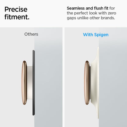 Spigen Wall Plate Designed for New Google Nest Learning Thermostat 4th Generation (2024) Wall Plate - Matte Black