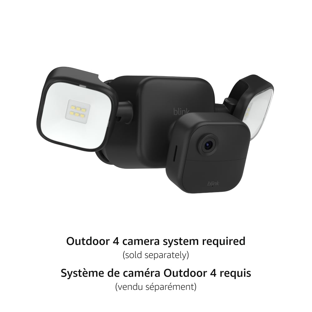 Blink Outdoor 4 Floodlight Mount – Wire-free, 700 lumens, two-year battery life, set up in minutes