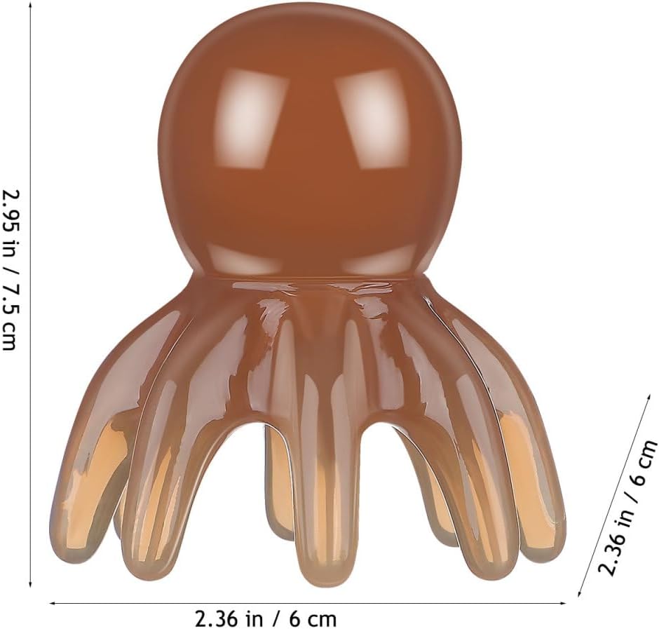 Resin Octopus Massage Comb Scalp Massager Hair Tool Scalp Caring Comb Acupoint Head Massager