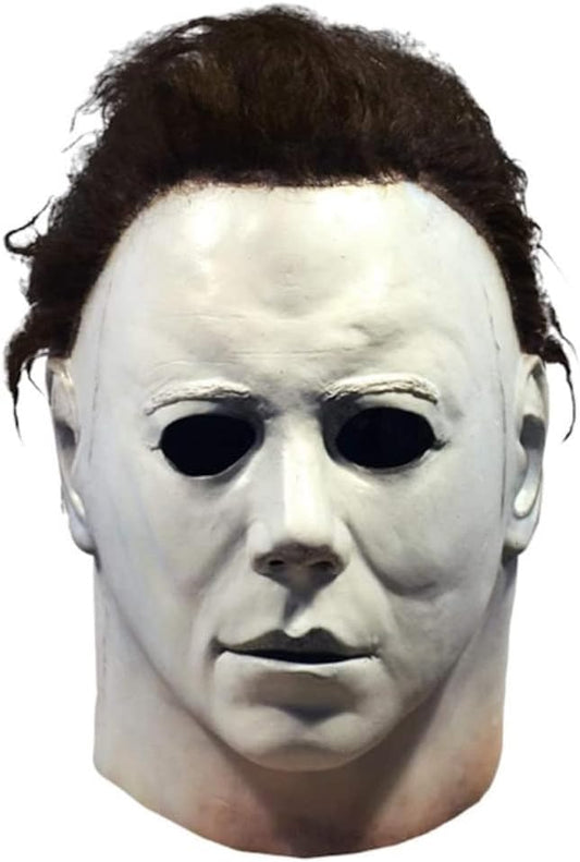 Halloween Michael Myers Mask, Halloween Creepy Full Head Mask Latex Horror Scary Masks for Adult Cosplay Costume Party Props