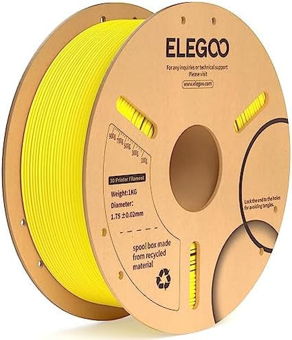 ELEGOO PLA+ Filament 1.75mm Black 4KG, PLA Plus 3D Printer Filament, Dimensional Accuracy +/- 0.02 mm, Tough & High Strength, Fit for Most FDM Printers(1KG/Spool, 2.2 lbs)