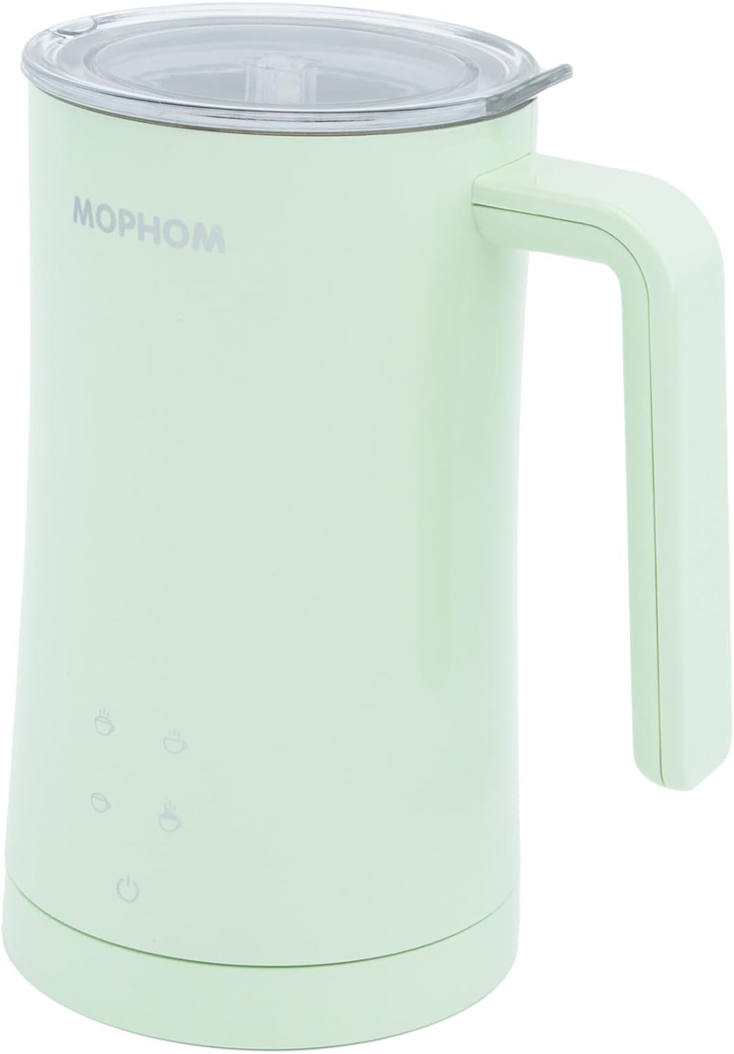 MOPHOM Milk Frother, 4 in 1 Electric Milk Steamer,11.84oz/350ml Automatic Warm and Cold Foam frother for Coffee, Latte, Macchiato, Cappuccino, Hot Chocolate,From the Makers of Mophom 400W,Green