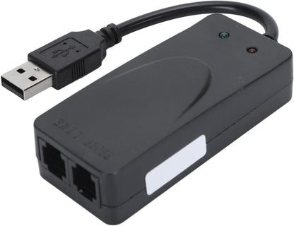 USB 56K External Dial Up Fax Data Modem with RJ11 Cable for 98/2000/xp Vista, for 11/10/8/7, 32/64bit, for Linux Operating System
