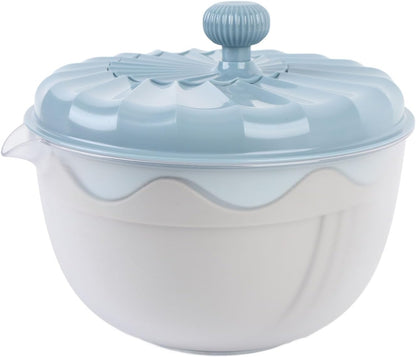 Yosoo Salad Spinner Efficient Multifunctional Vegetable Washer and Salad Chopper for Home Kitchen (Beige)