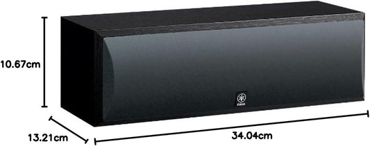 Yamaha NS-C210BL 2-Way Bass-Reflex Center Speaker - Each (Black) - PuriLite