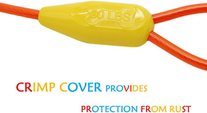 Petest 25ft Reflective Tie-Out Cable for Small Dogs Up to 35 Pounds