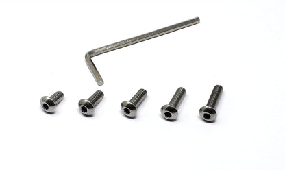iexcell 50 Pcs M6 x 20mm Thread Pitch 1 mm Stainless Steel 304 Hex Socket Button Head Cap Screws Bolts Kit