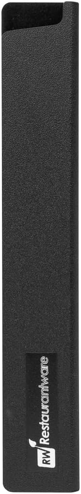 Sensei 8.5 x 1.4 Inch Knife Sleeve, 1 Knife Protector - Fits Fillet Knife, Felt Lining, Black Plastic Knife Blade Guard, Durable, Cut-Proof - Restaurantware