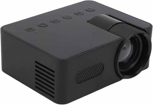 Mini Projector HD 1080P Eye Home Theater Video Movie Projector for Indoor Outdoor, Supports Mobile Power Supply, Type C Port, Multi Interfaces, 4Ω 2W Speaker - PuriLite