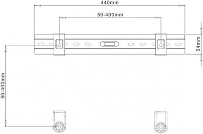 Techly Ultra Slim Fixed TV Wall Mount- 40-65in
