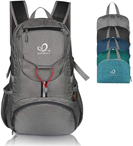 WATERFLY Hiking Backpack 20L Foldable Travel Backpack Lightweight Hiking Daypack for Outdoor Cycling Camping