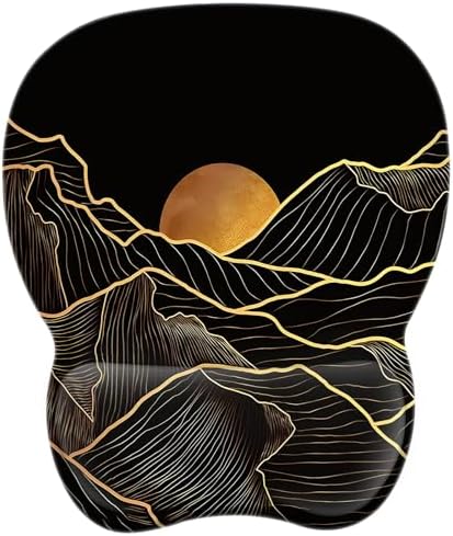 Ergonomic Mouse Pad with Wrist Support | Memory Foam Mousepad for Office and Gaming | Non-Slip Base Computer Mouse Pad | Smooth Tracking Desk Accessory | Comfortable Wrist Rest Mouse Pad - PuriLite