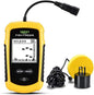 Lucky Kayak Handheld Fish Finder Sonar LCD Wired Fish Finder Transducer Boat Water Depth Finders Display FF1108-1