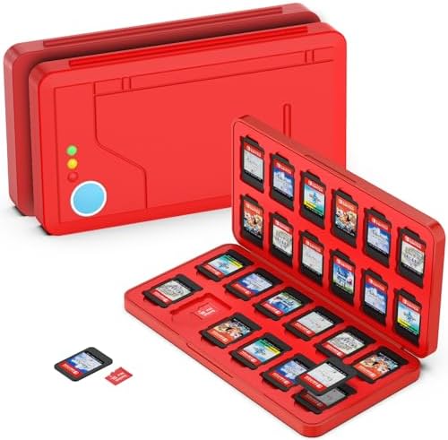 GeeRic 24 Slot Game Card Storage Case Compatible with Switch, Portable Game Card Storage Cartridge with Switch, Games Cartridges & Slot