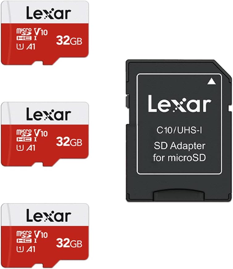 Lexar 128GB Micro SD Card, microSDXC UHS-I Flash Memory Card with Adapter - Up to 100MB/s, A1, U3, Class10, V30, High Speed TF Card