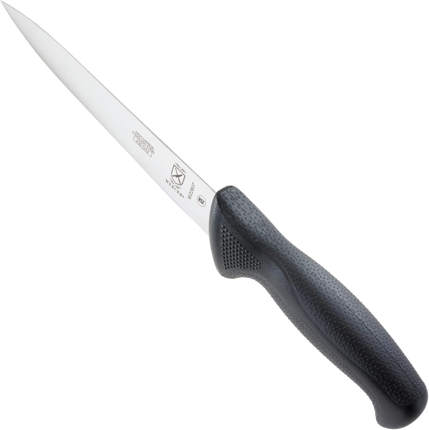 Mercer Culinary M23860 Millennia Black Handle, 8.5-Inch Narrow, Fillet Knife