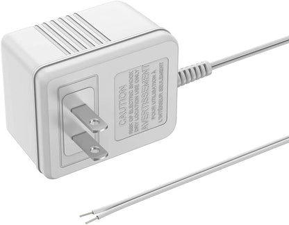 Xwartre Thermostat C Wire 24V Transformer, White Adapter Compatible with Honeywell, Nest, Emerson, Ecobee, Wyze Thermostat and Most Doorbells (7.9m Power Cable)