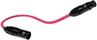 Balanced XLR Cable Male to Female - 6 Feet Pink - Pro 3-Pin Microphone Connector for Powered Speakers, Audio Interface or Mixer for Live Performance & Recording